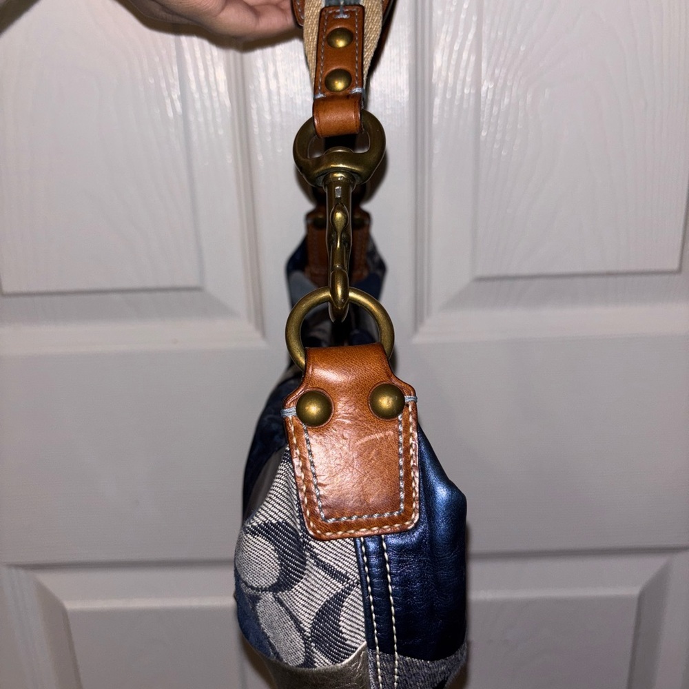 Patchwork Denim Shoulder Bag - image 5